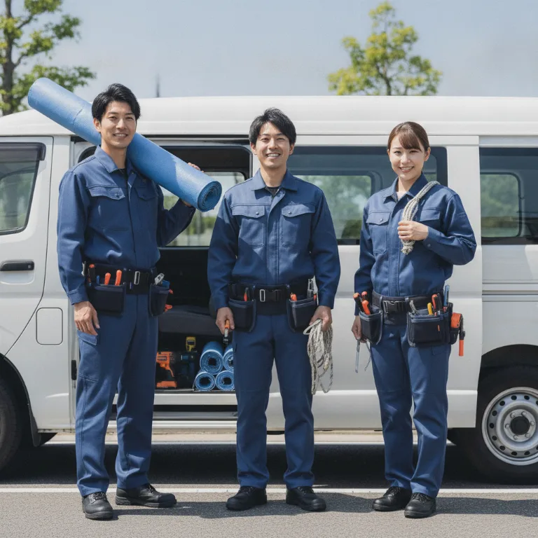 屋根のシート掛け のチーム: Hitachi